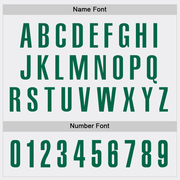 Custom White Kelly Green Performance Golf Polo Shirt