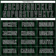 Custom Black Green-White Geometric Shape Sublimation Soccer Uniform Jersey