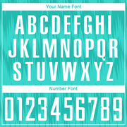 Custom Aqua White Sublimation Soccer Uniform Jersey