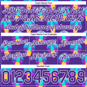 Custom Purple Purple-White 3D Pattern Design Pineapples Authentic Basketball Shorts