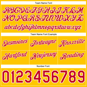 Custom Navy Red-Gold Authentic Throwback Split Fashion Basketball Shorts