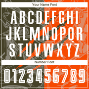 Custom Graffiti Pattern Olive-Orange Scratch Sublimation Soccer Uniform Jersey