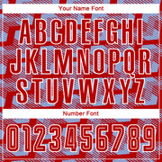 Custom Red Light Blue-White Line Sublimation Soccer Uniform Jersey