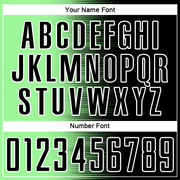 Custom Black Pea Green-White Gradient Line Sublimation Soccer Uniform Jersey