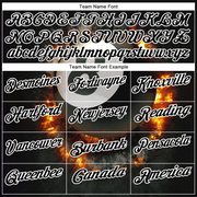 Custom Black White 3D Pattern Design Flame Billiards 8 Ball Performance Polo Shirt