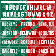 Custom Graffiti Pattern Red-Kelly Green Scratch Sublimation Soccer Uniform Jersey