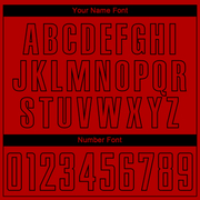 Custom Red Black Sublimation Soccer Uniform Jersey