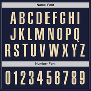 Custom Navy Cream Performance Golf Polo Shirt