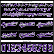 Custom Black Purple-White Authentic Throwback Basketball Shorts