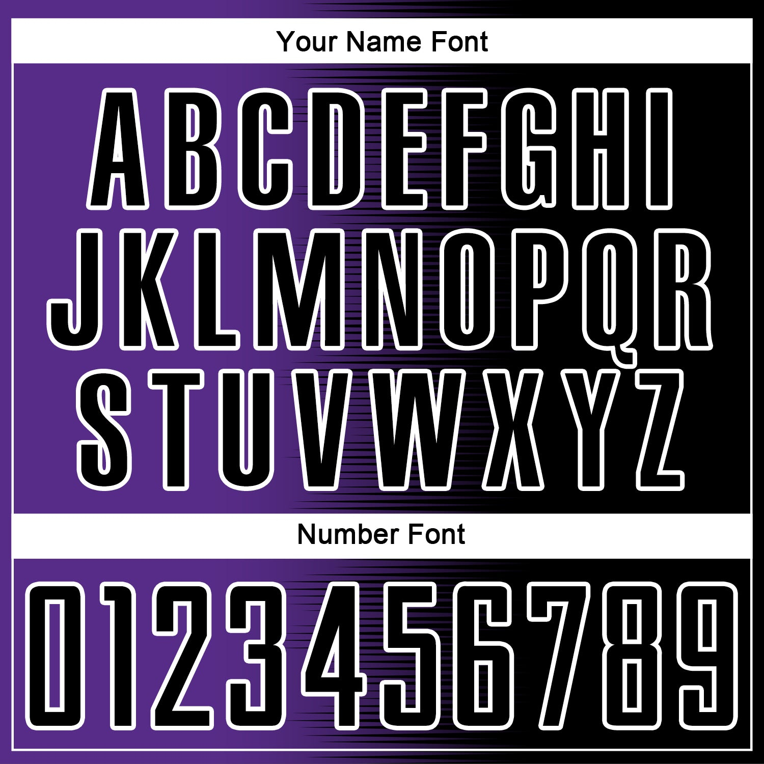 Custom Black Purple-White Gradient Line Sublimation Soccer Uniform Jersey