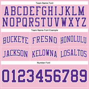 Custom Light Pink Purple-White Authentic Throwback Basketball Shorts