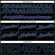 Custom White Black-Light Blue Authentic Throwback Split Fashion Basketball Shorts