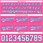 Custom Pink White-Royal Authentic Throwback Basketball Shorts