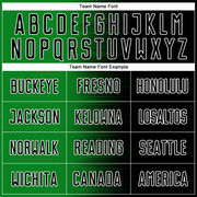 Custom Black Grass Green-White Gradient Line Sublimation Soccer Uniform Jersey