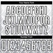 Custom White Gray-Black Lightning Sublimation Soccer Uniform Jersey