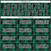 Custom Black Kelly Green-White Line Sublimation Soccer Uniform Jersey