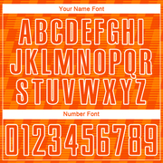 Custom Orange Bay Orange-White Line Sublimation Soccer Uniform Jersey