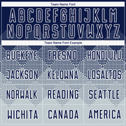 Custom Silver Navy-White Sublimation Soccer Uniform Jersey