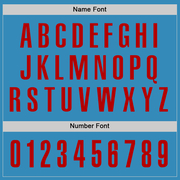 Custom Panther Blue Red Performance Golf Polo Shirt