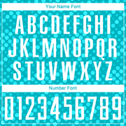 Custom Aqua White Sublimation Soccer Uniform Jersey