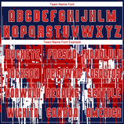 Custom Red Royal-White Sublimation Soccer Uniform Jersey