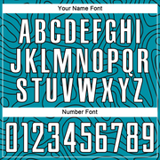 Custom Teal White-Black Sublimation Soccer Uniform Jersey