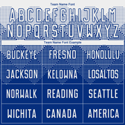 Custom Royal White Sublimation Soccer Uniform Jersey