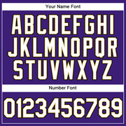 Custom Purple White Old Gold-Black Performance Vapor Golf Polo Shirt