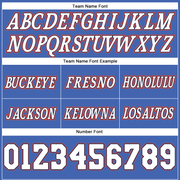 Custom Blue White-Orange Authentic Throwback Basketball Shorts