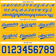 Custom Gold Royal-White Authentic Throwback Basketball Shorts