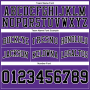 Custom Purple Black-White Authentic Throwback Basketball Shorts