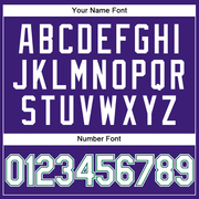 Custom Purple White-Kelly Green Performance Vapor Golf Polo Shirt