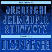 Custom Black Royal-Light Blue Sublimation Soccer Uniform Jersey