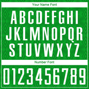 Custom Grass Green White Geometric Shapes Sublimation Soccer Uniform Jersey