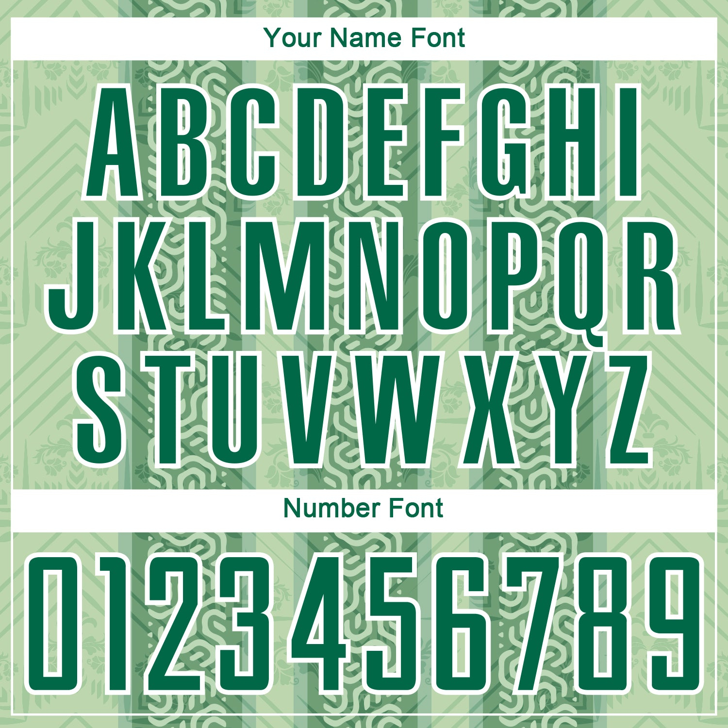 Custom Kelly Green Pea Green-White Ethnic Stripes Sublimation Soccer Uniform Jersey