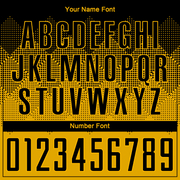 Custom Gold Black Sublimation Soccer Uniform Jersey