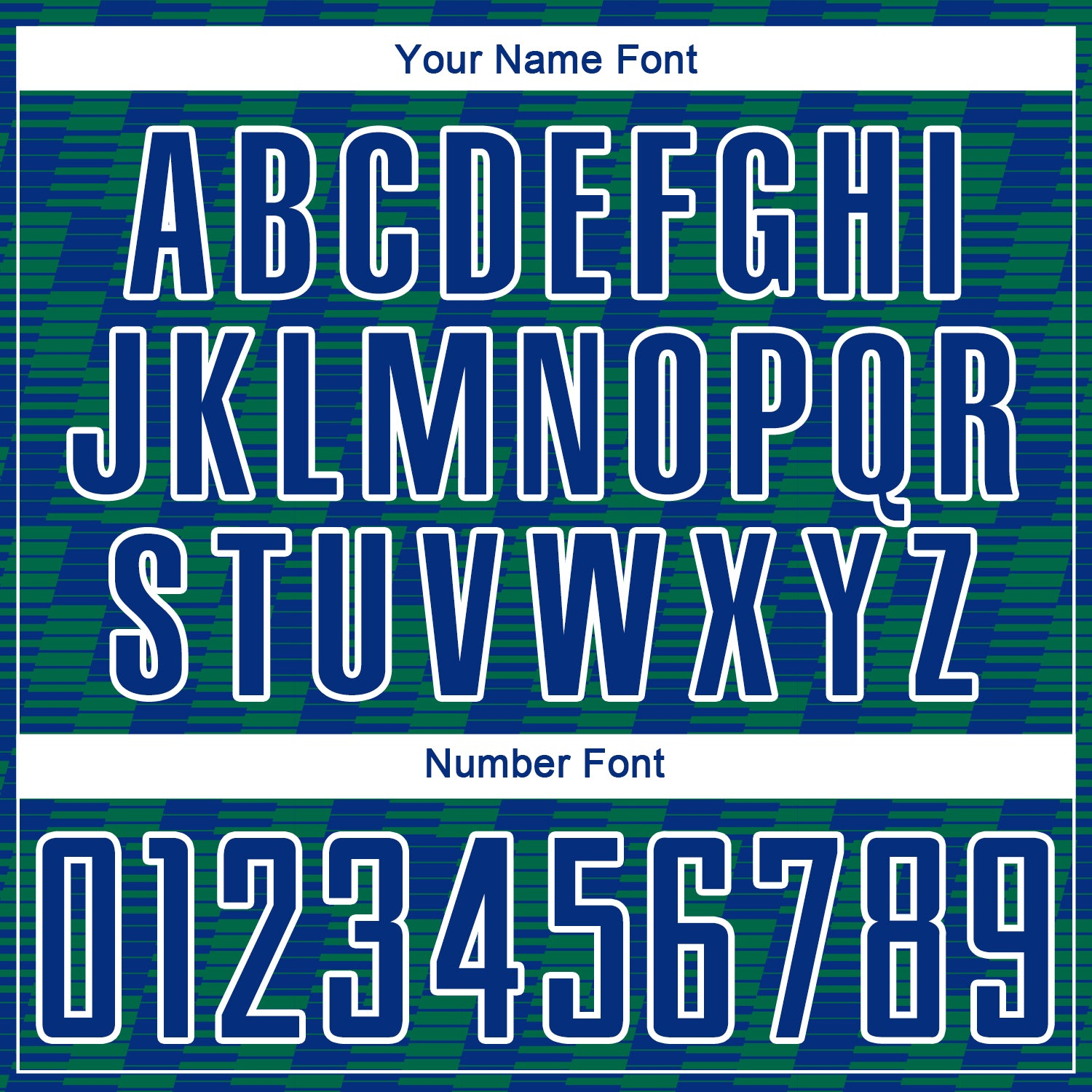 Custom Royal Kelly Green-White Line Sublimation Soccer Uniform Jersey