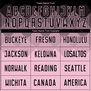 Custom Light Pink Black Sublimation Soccer Uniform Jersey