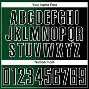 Custom Black Green-White Gradient Line Sublimation Soccer Uniform Jersey