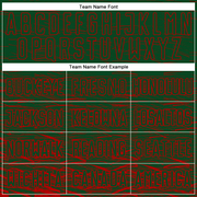 Custom Green Red Sublimation Soccer Uniform Jersey