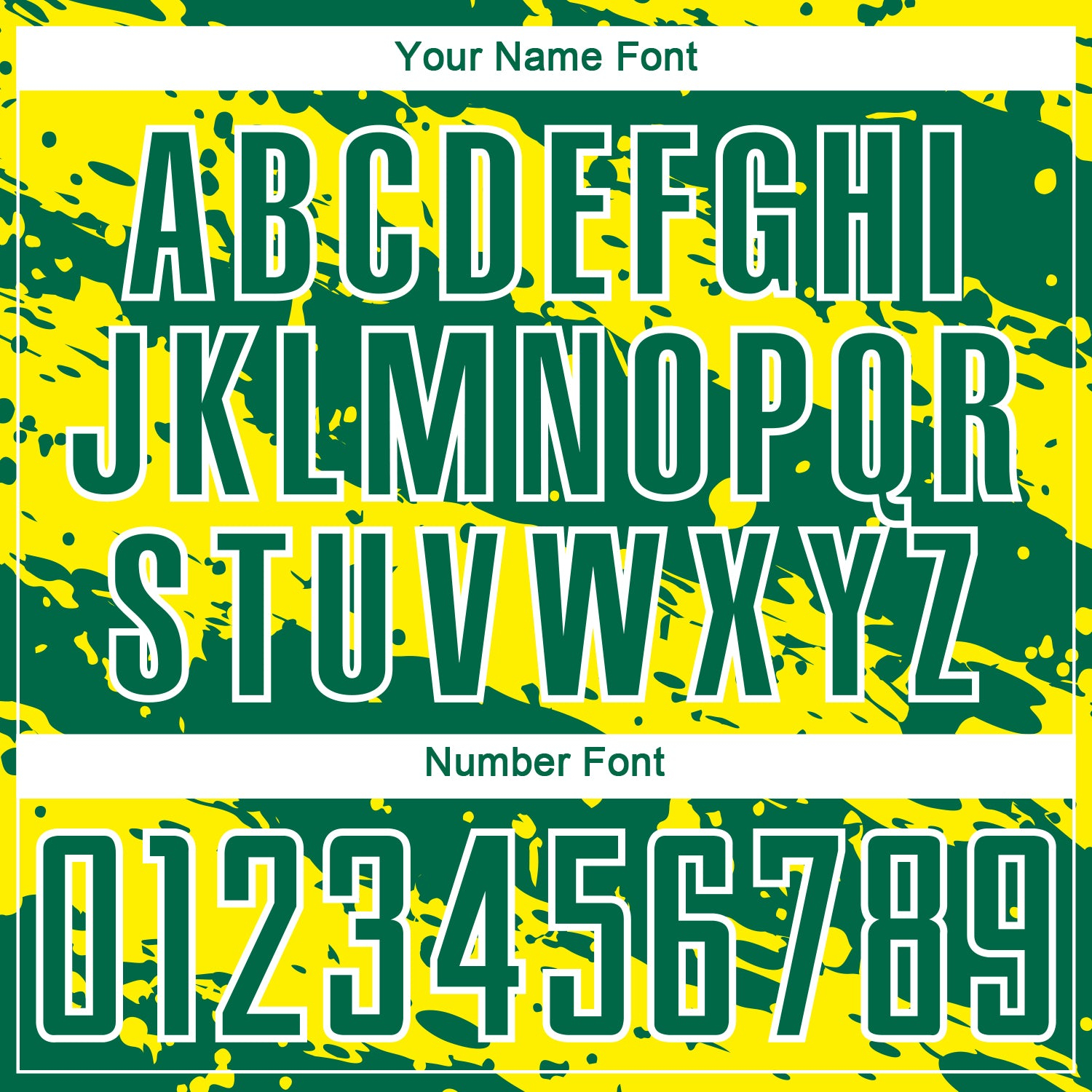 Custom Kelly Green Light Yellow-White Splash Sublimation Soccer Uniform Jersey