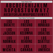 Custom Crimson Black-Cream Performance Golf Polo Shirt