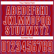 Custom Red Purple-White Geometric Shape Sublimation Soccer Uniform Jersey