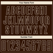 Custom Brown Cream Pinstripe Fade Fashion Sublimation Soccer Uniform Jersey