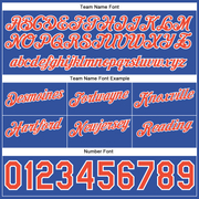 Custom Gray Orange-Blue Authentic Throwback Split Fashion Basketball Shorts