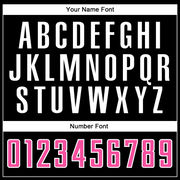 Custom Black Pink-White Sublimation Split Fashion Soccer Uniform Jersey