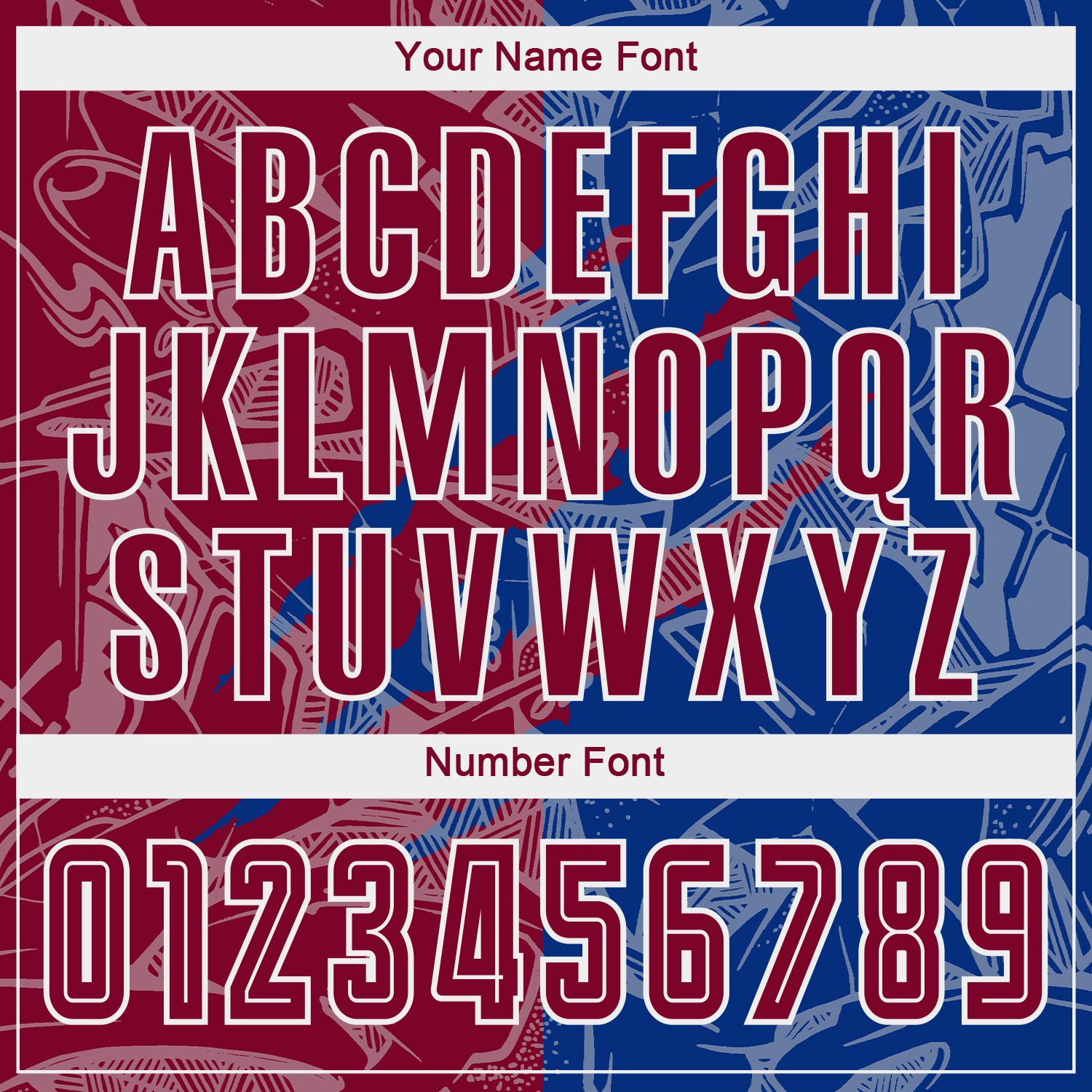 Custom Graffiti Pattern Maroon-Royal Scratch Sublimation Soccer Uniform Jersey