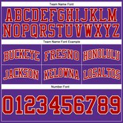 Custom Purple Red-Cream Authentic Throwback Basketball Shorts