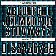 Custom Black Panther Blue-White Geometric Shape Sublimation Soccer Uniform Jersey