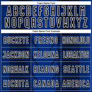 Custom US Navy Blue Black-White Lines Sublimation Soccer Uniform Jersey